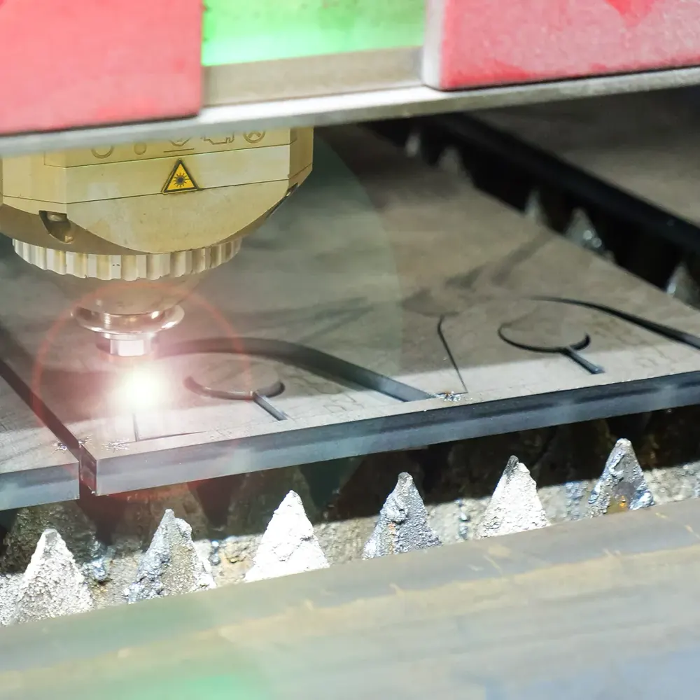 Flatbed laser cutting steel plate